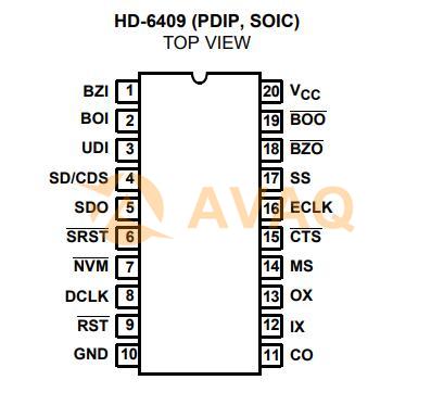 HD9P6409-9  pin out